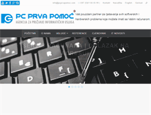 Tablet Screenshot of pcprvapomoc.com